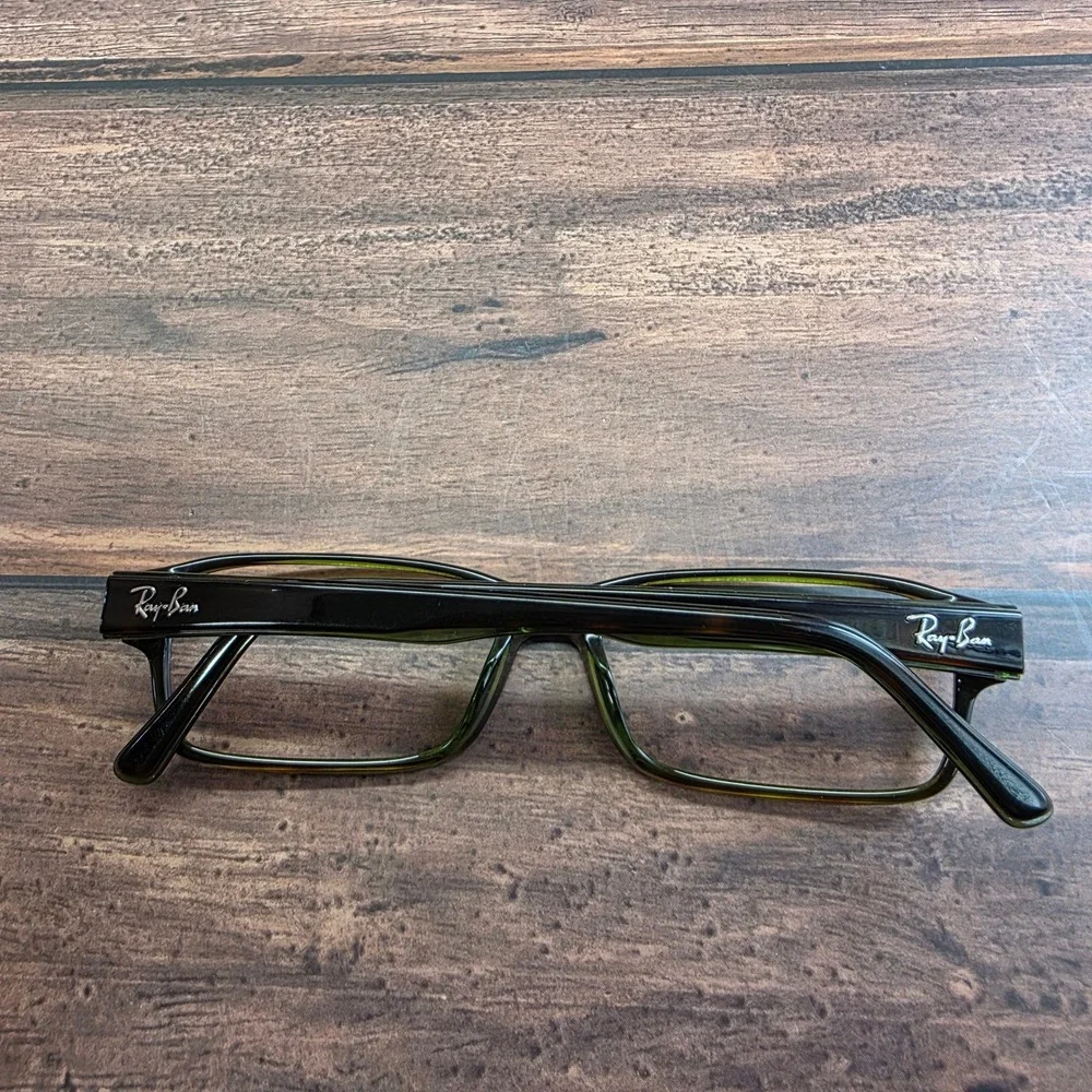 Ray-Ban RB 5169 2383 Tortoise Green Rectangular Eyeglasses Frames 54-16-140